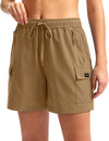 Women's Hiking Cargo Shorts — Quick-Dry Lightweight Shorts with 4 Zipper Pockets in 5", 7" & 9" Inseams