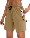Women's Hiking Cargo Shorts — Quick-Dry Lightweight Shorts with 4 Zipper Pockets in 5", 7" & 9" Inseams