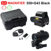 558 Holographic Red Dot Sight with G43 Magnifier — Night Vision Compatible, 20mm Quick Detach