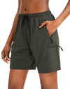 Women's Hiking Cargo Shorts — Quick-Dry Lightweight Shorts with 4 Zipper Pockets in 5", 7" & 9" Inseams