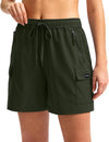 Women's Hiking Cargo Shorts — Quick-Dry Lightweight Shorts with 4 Zipper Pockets in 5", 7" & 9" Inseams