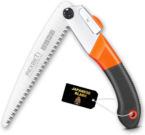 8-Inch Folding Saw – SK-5 Steel Blade for Camping, Pruning & Bushcraft