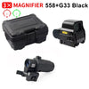 558 Holographic Red Dot Sight with G43 Magnifier — Night Vision Compatible, 20mm Quick Detach