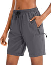 Women's Hiking Cargo Shorts — Quick-Dry Lightweight Shorts with 4 Zipper Pockets in 5", 7" & 9" Inseams