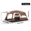 4-Season Family Camping Tent — 3–12 Person, Double Layer, 2-Room Waterproof Shelter