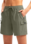 Women's Hiking Cargo Shorts — Quick-Dry Lightweight Shorts with 4 Zipper Pockets in 5", 7" & 9" Inseams