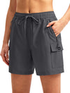 Women's Hiking Cargo Shorts — Quick-Dry Lightweight Shorts with 4 Zipper Pockets in 5", 7" & 9" Inseams