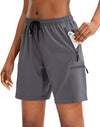 Women's Hiking Cargo Shorts — Quick-Dry Lightweight Shorts with 4 Zipper Pockets in 5", 7" & 9" Inseams