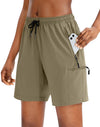 Women's Hiking Cargo Shorts — Quick-Dry Lightweight Shorts with 4 Zipper Pockets in 5", 7" & 9" Inseams
